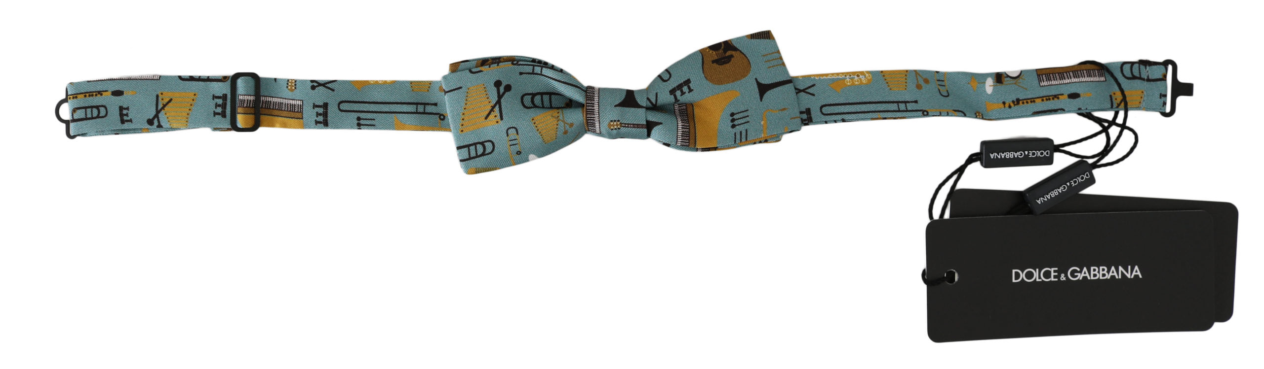Pajarita de seda Dolce & Gabbana Jazz Club, elegante, verde menta
