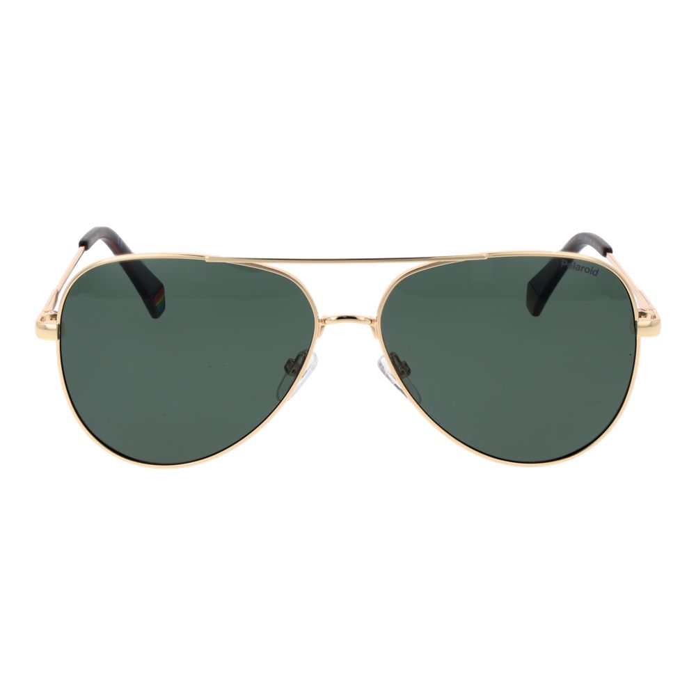 Polaroid Gold Metal Sunglasses
