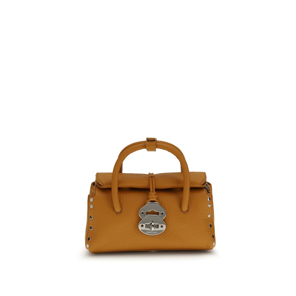 Zanellato Black Calf Leather Bos Taurus Handbag
