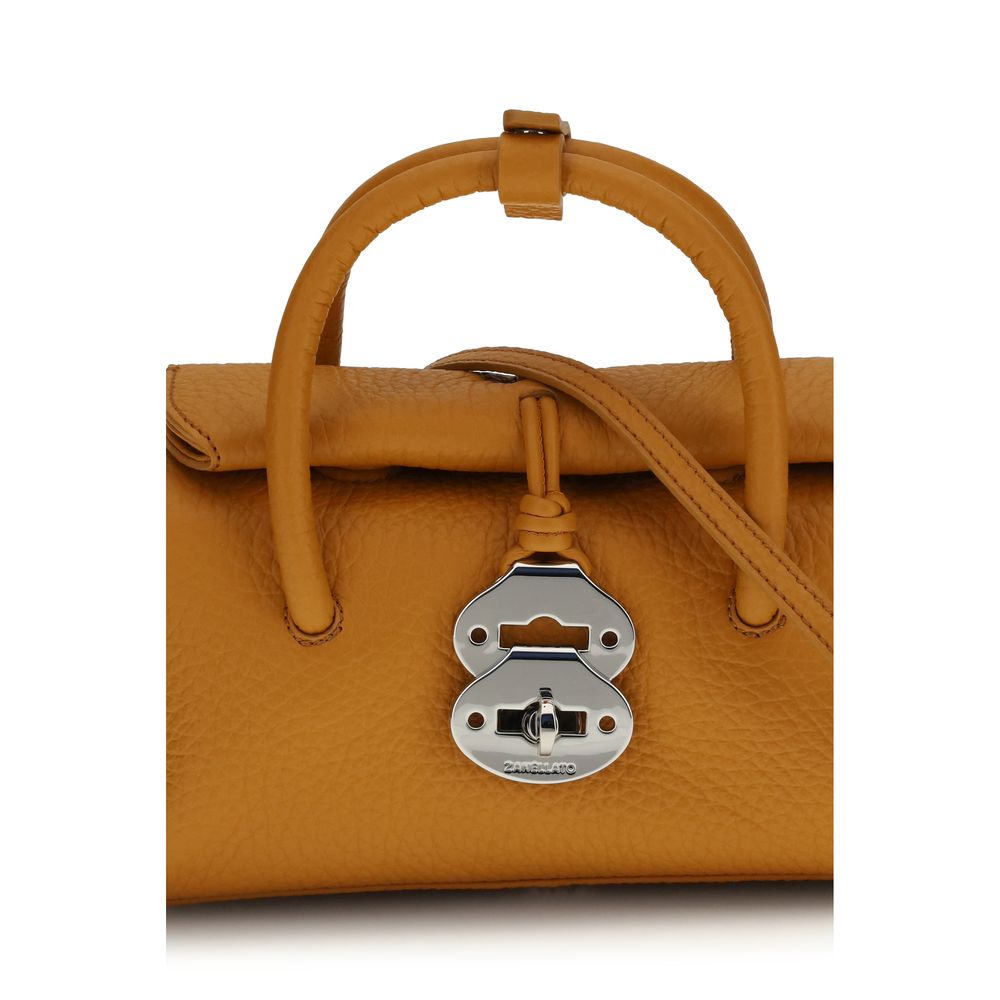 Zanellato Black Calf Leather Bos Taurus Handbag
