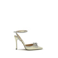 MACH & MACH Yellow Silk High Heel Pumps