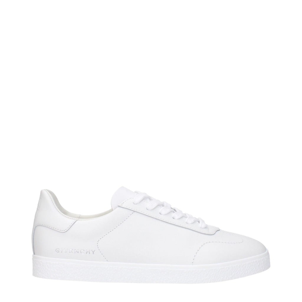 Givenchy White Leather Low Top Sneakers