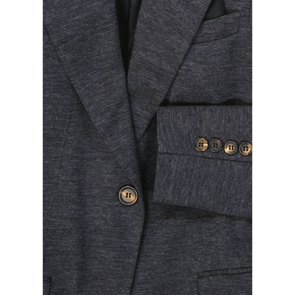 Brunello Cucinelli Gray Wool Blazer