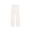 Celine White Cotton Straight-Leg Jeans