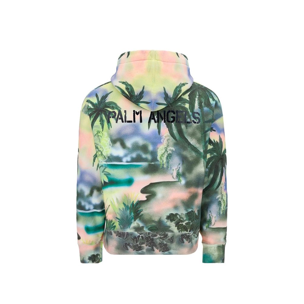 Sudadera bicolor de algodón Palm Angels