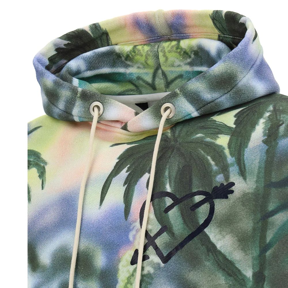 Sudadera bicolor de algodón Palm Angels