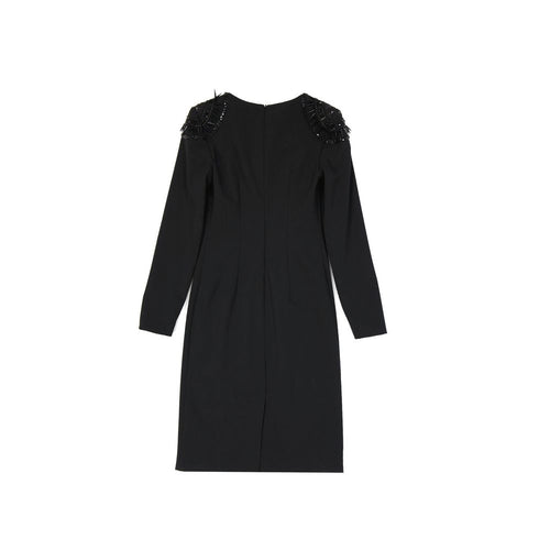 Vestido informal de elastano negro de Alberta Ferretti