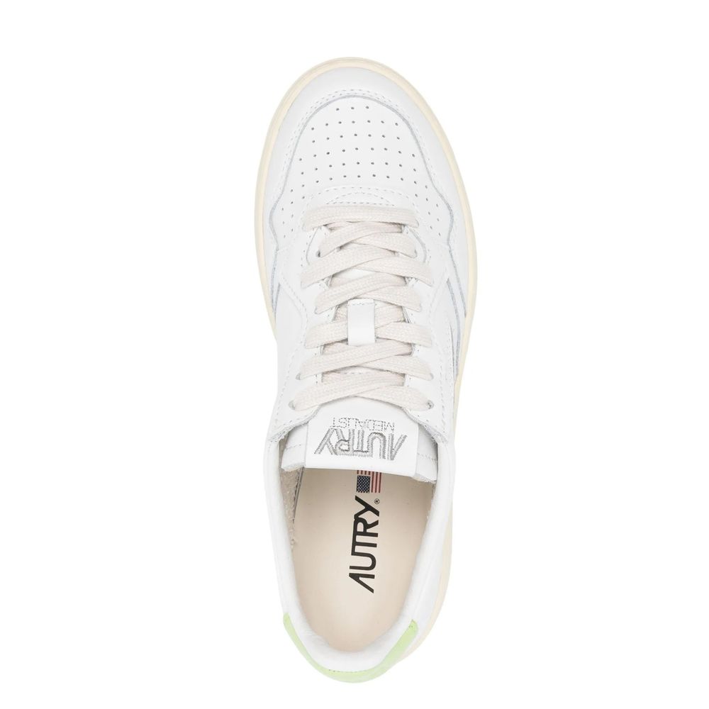Zapatillas bajas Autry de cuero blanco