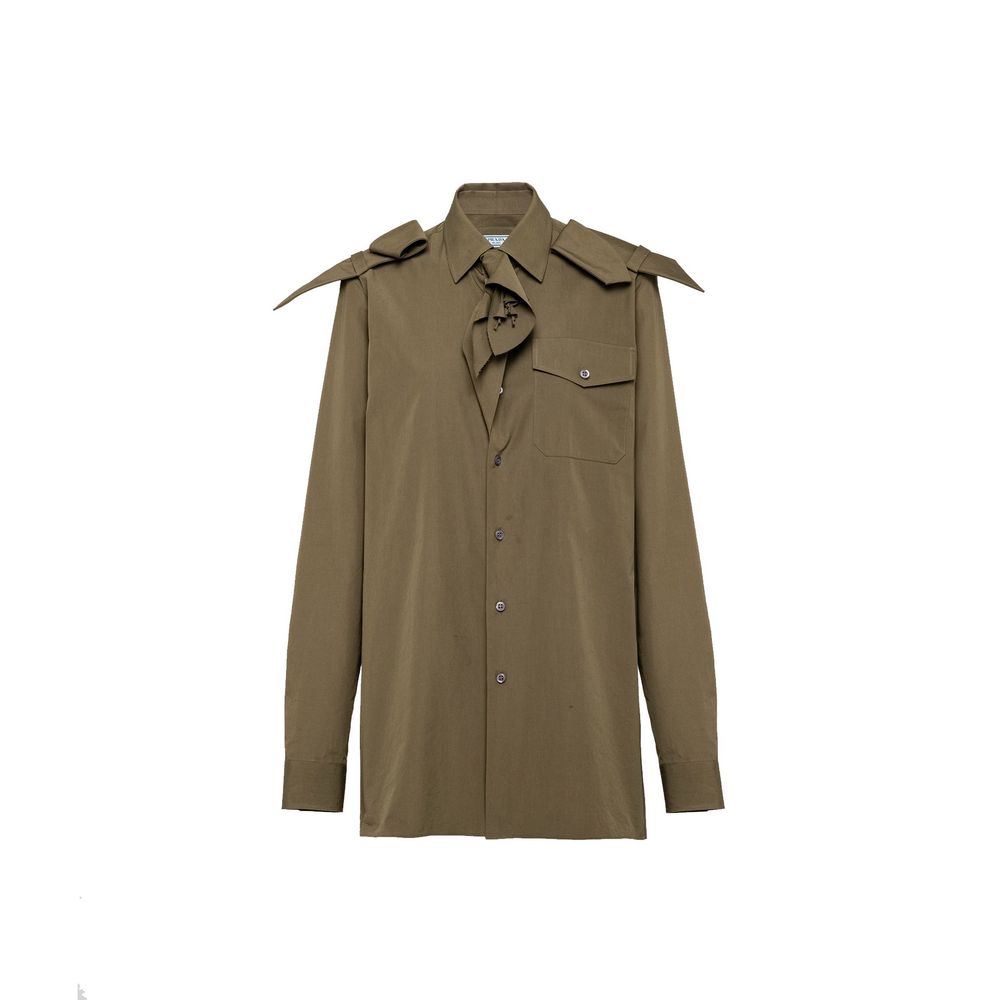 Prada Bicolor Cotton Shirt