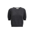 Lisa Yang Gray Fleece Wool T-Shirt