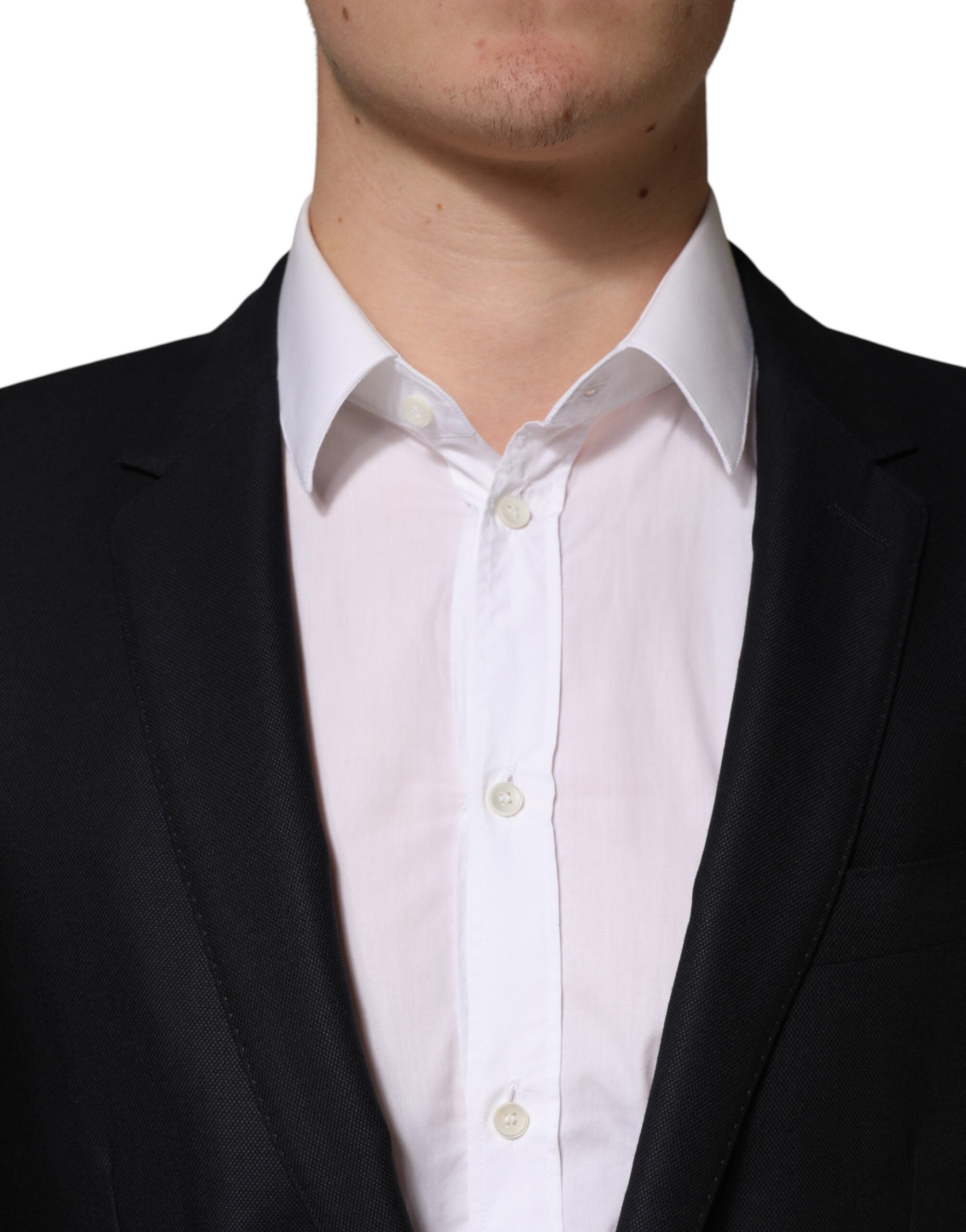 Dolce & Gabbana Black MARTINI Single Breasted Jacket Blazer