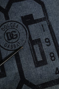 Sudadera con capucha y logo de algodón azul de Dolce & Gabbana