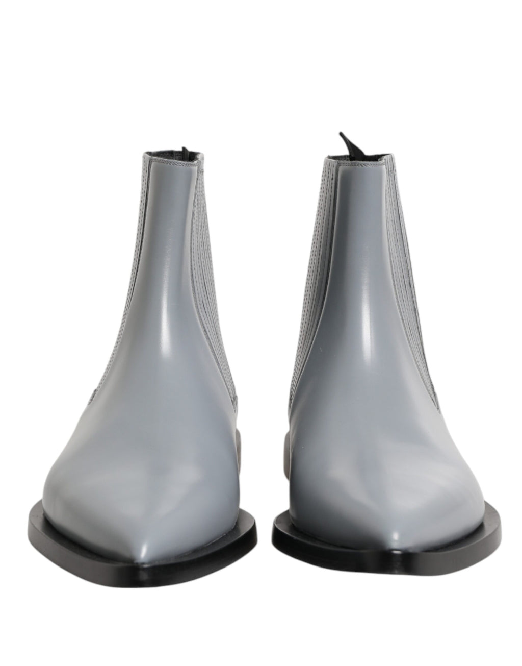 Dolce & Gabbana Light Gray Chelsea Short Ankle Boots Shoes