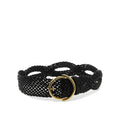 Etro Black Leather Regular Belt