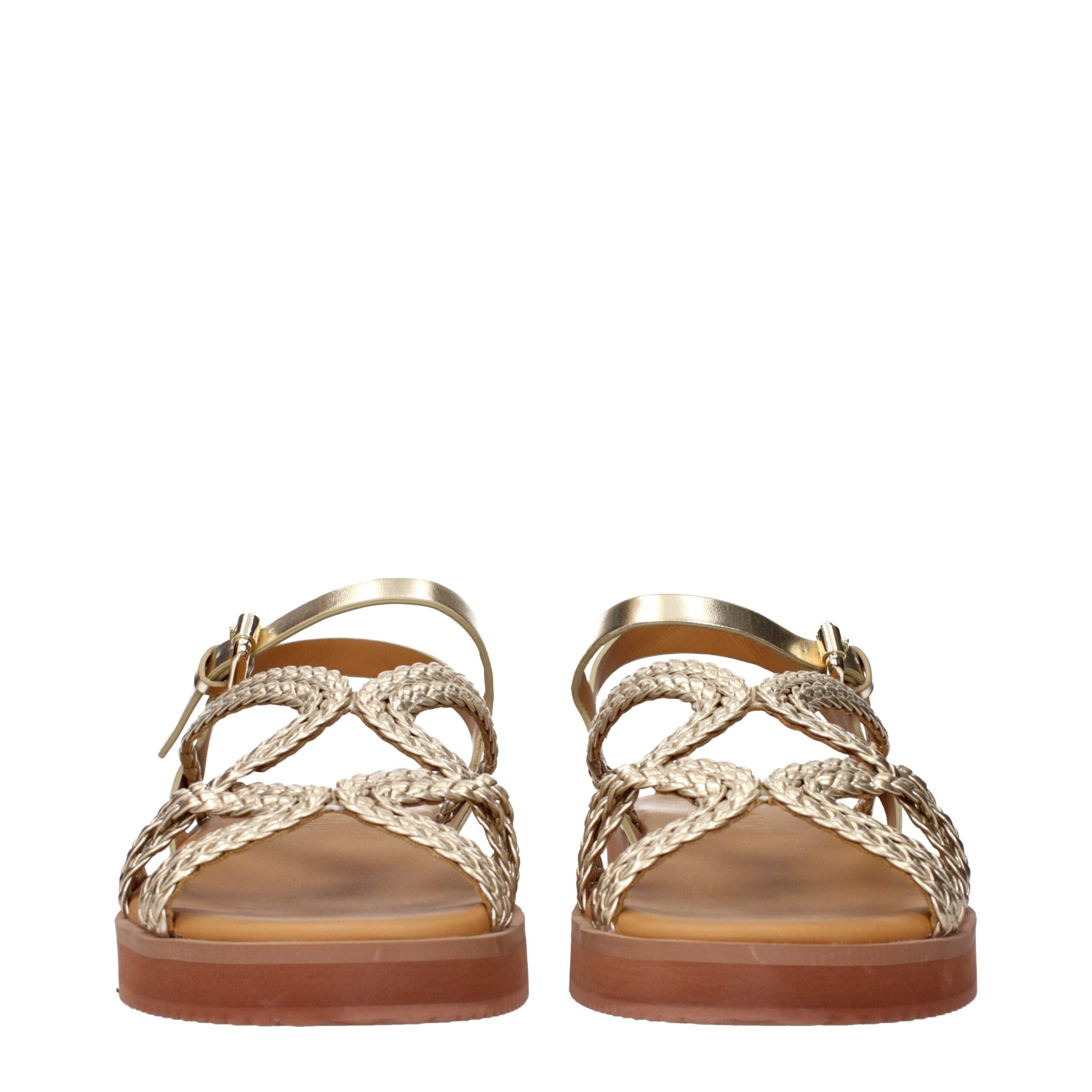 See By Chloé Gold Polyethylene Sandals