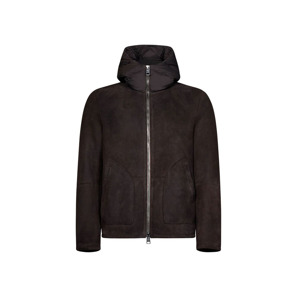 Herno Brown Lambskin Coat