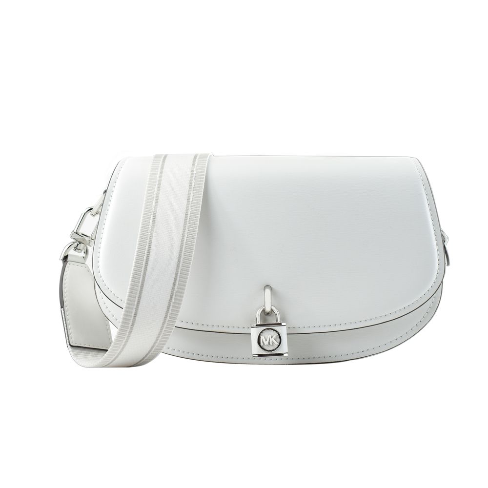 Bolso de hombro Michael Kors de cuero blanco