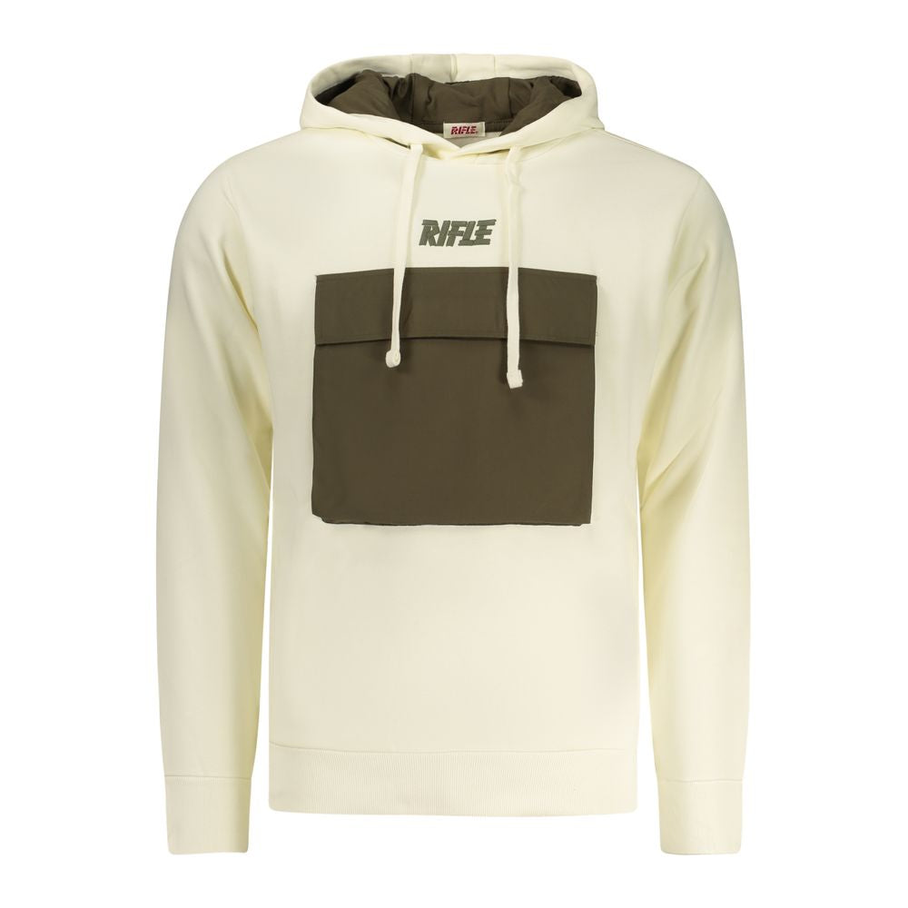 Sudadera de algodón blanco Rifle para hombre