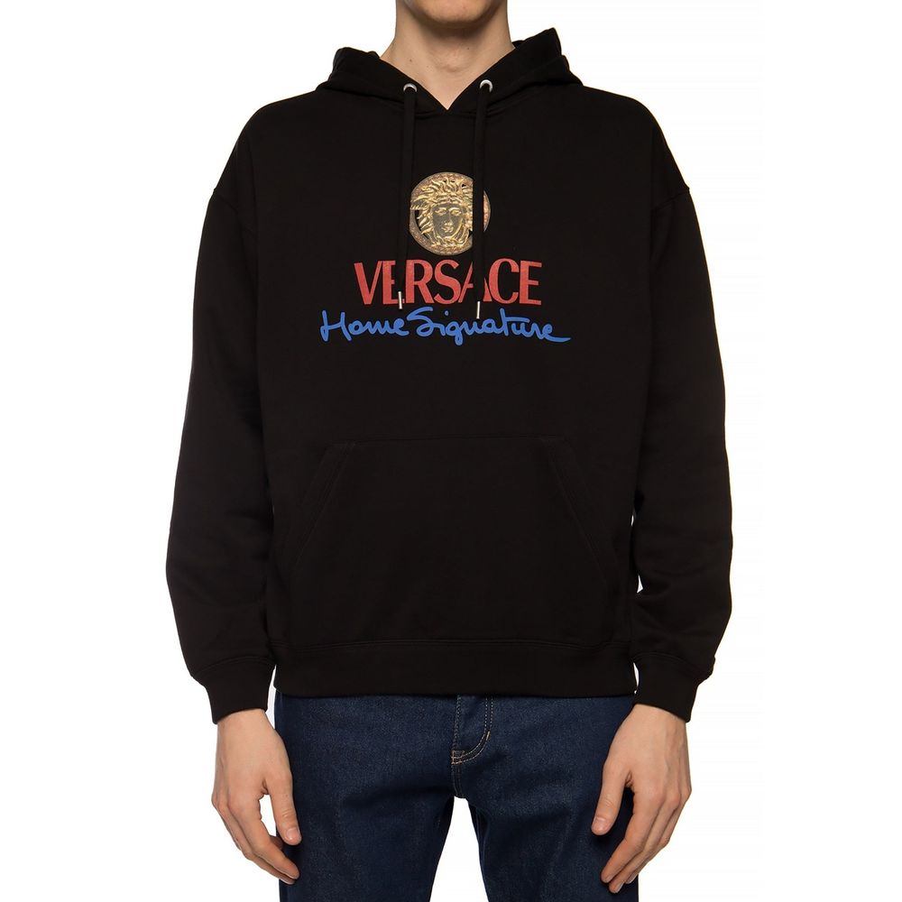 Versace Black Cotton Sweatshirt