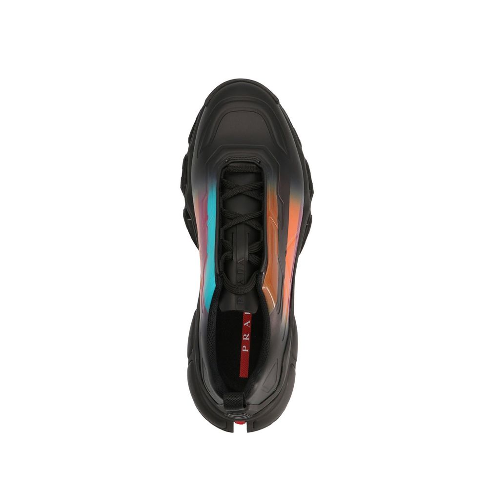 Prada Black Rubber Chunky Sneakers