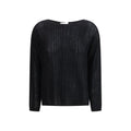 Allude Black Cashmere Cashmere Sweater