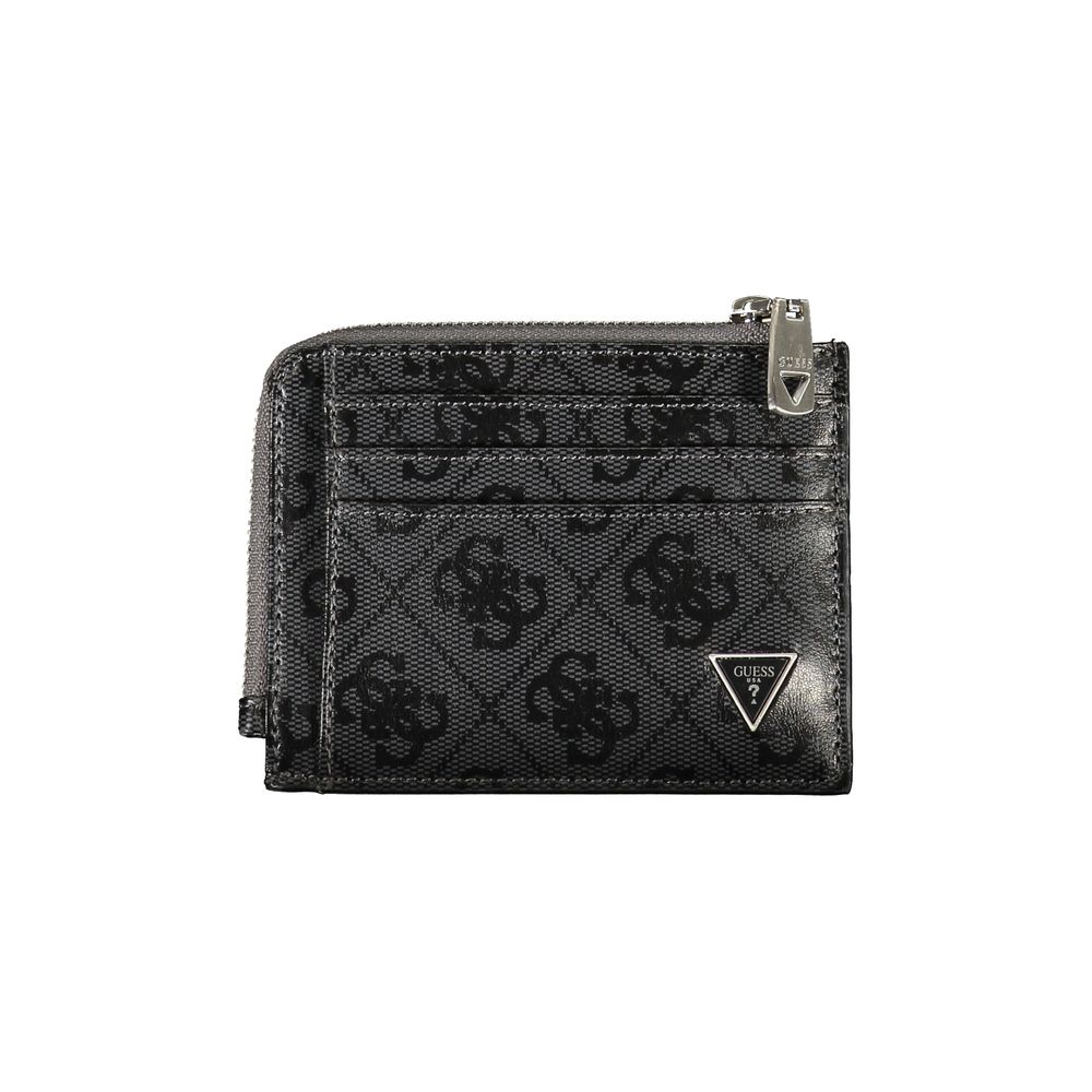 Guess Jeans Black Leather Cardholder