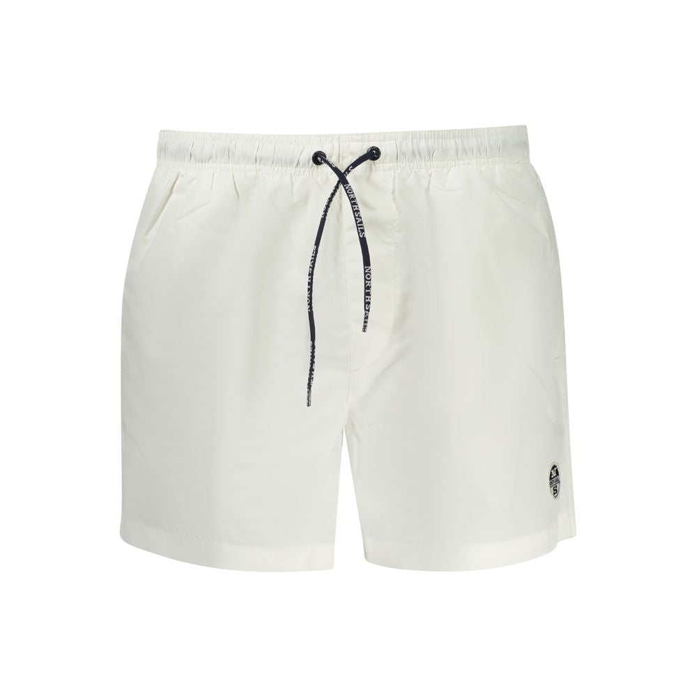 North Sails White Polyester Swim Shorts