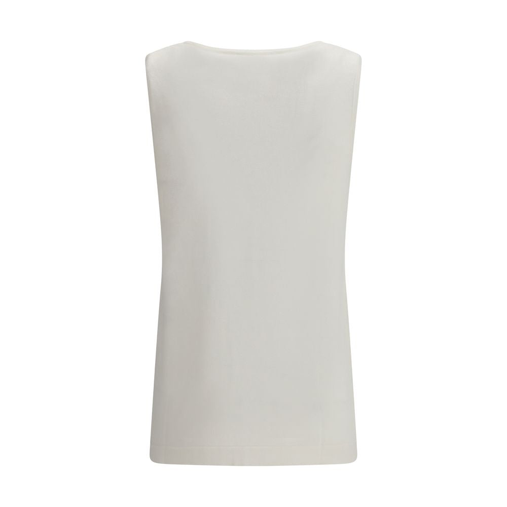 P.A.R.O.S.H. White Linen Tank Tops