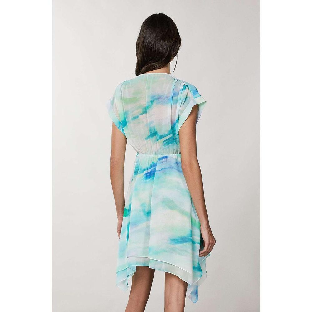 Patrizia Pepe Turquoise Polyester Casual Dress