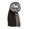 Borbonese Multicolor Modal Women Scarf with Micro Fringe from Italy