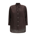 Citizens of Humanity Brown Linen Blouse