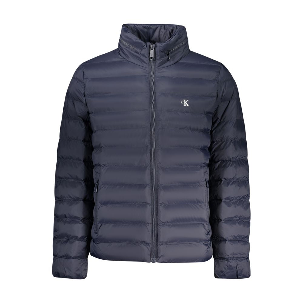 Calvin Klein Blue Polyamide Coat