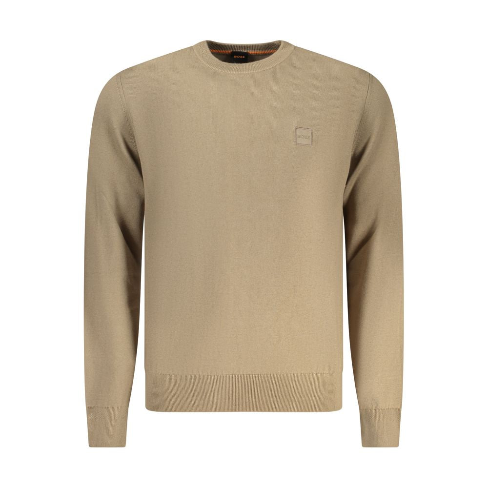 Sudadera de algodón marrón Hugo Boss