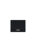 Ferragamo Black Calf Leather Bos Taurus Wallet