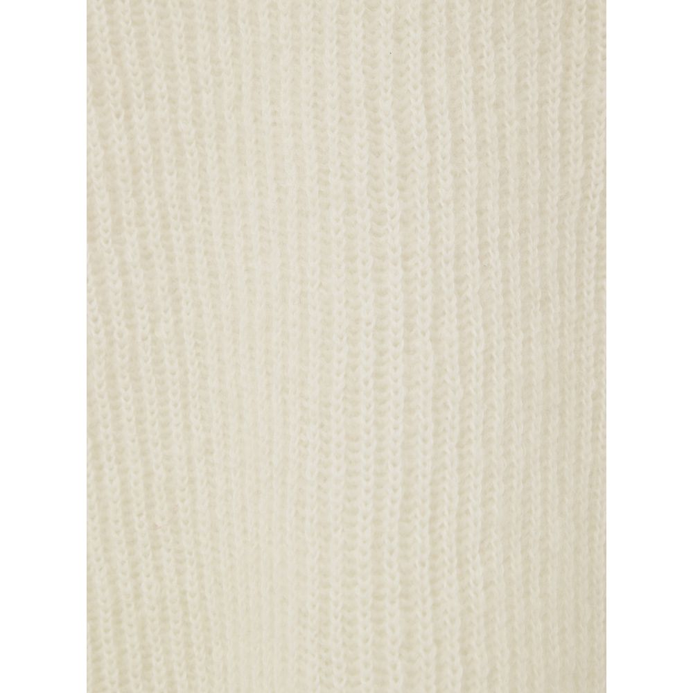 Gran Sasso White Wool Polo Shirt