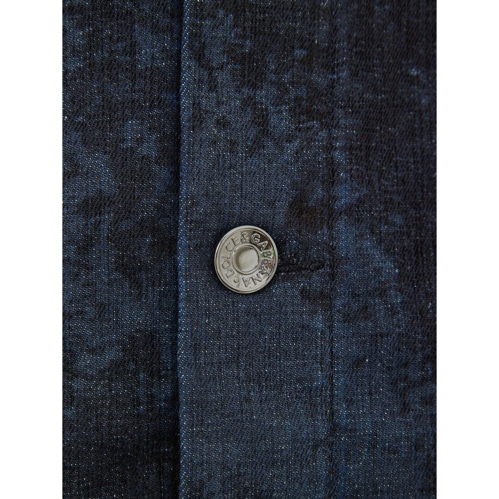 Dolce & Gabbana Gray Cotton Mini Skirt