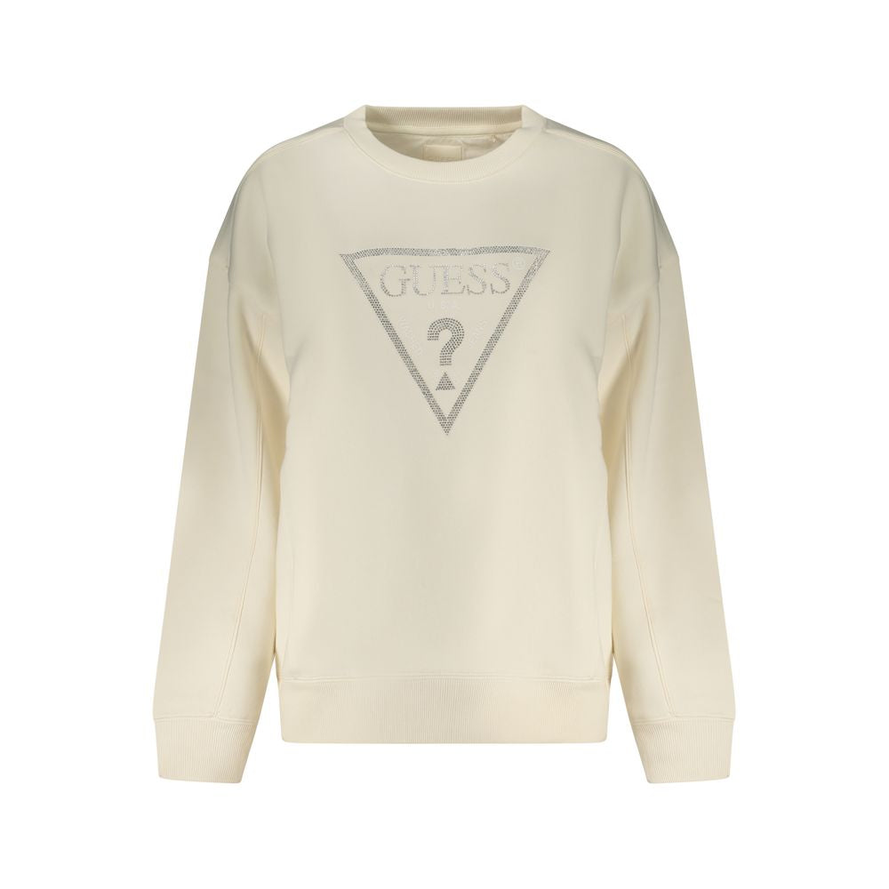 Guess Jeans Bianco Cotton Women Sweatshirt