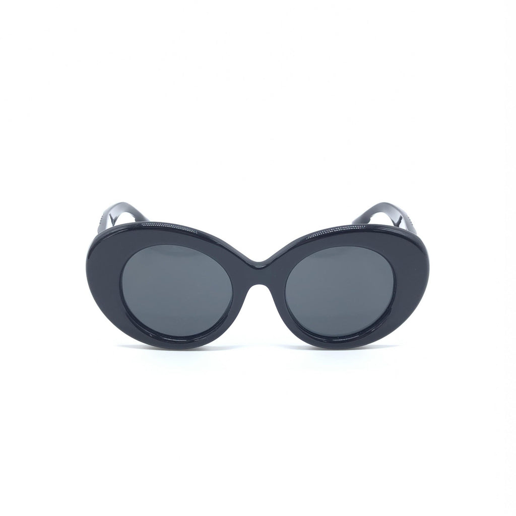 Burberry Black Oversized Round Sunglasses