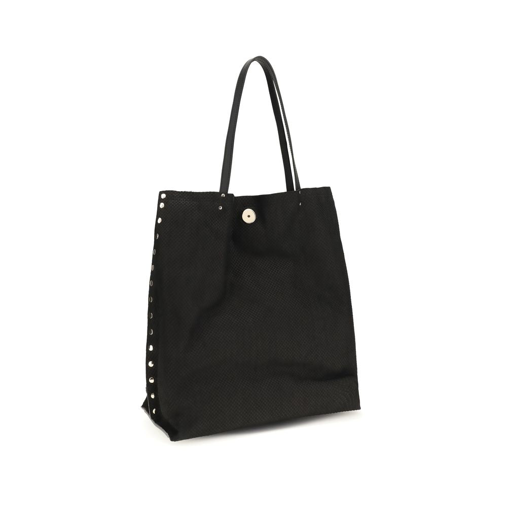 Zanellato Black Calf Leather Bos Taurus Handbag