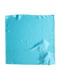 Dolce & Gabbana Turquoise Blue Silk Pocket Square Handkerchief 34cm x 34cm  Scarf