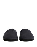 Dolce & Gabbana Dark Navy Wool Cotton Red Chevron Slippers Shoes