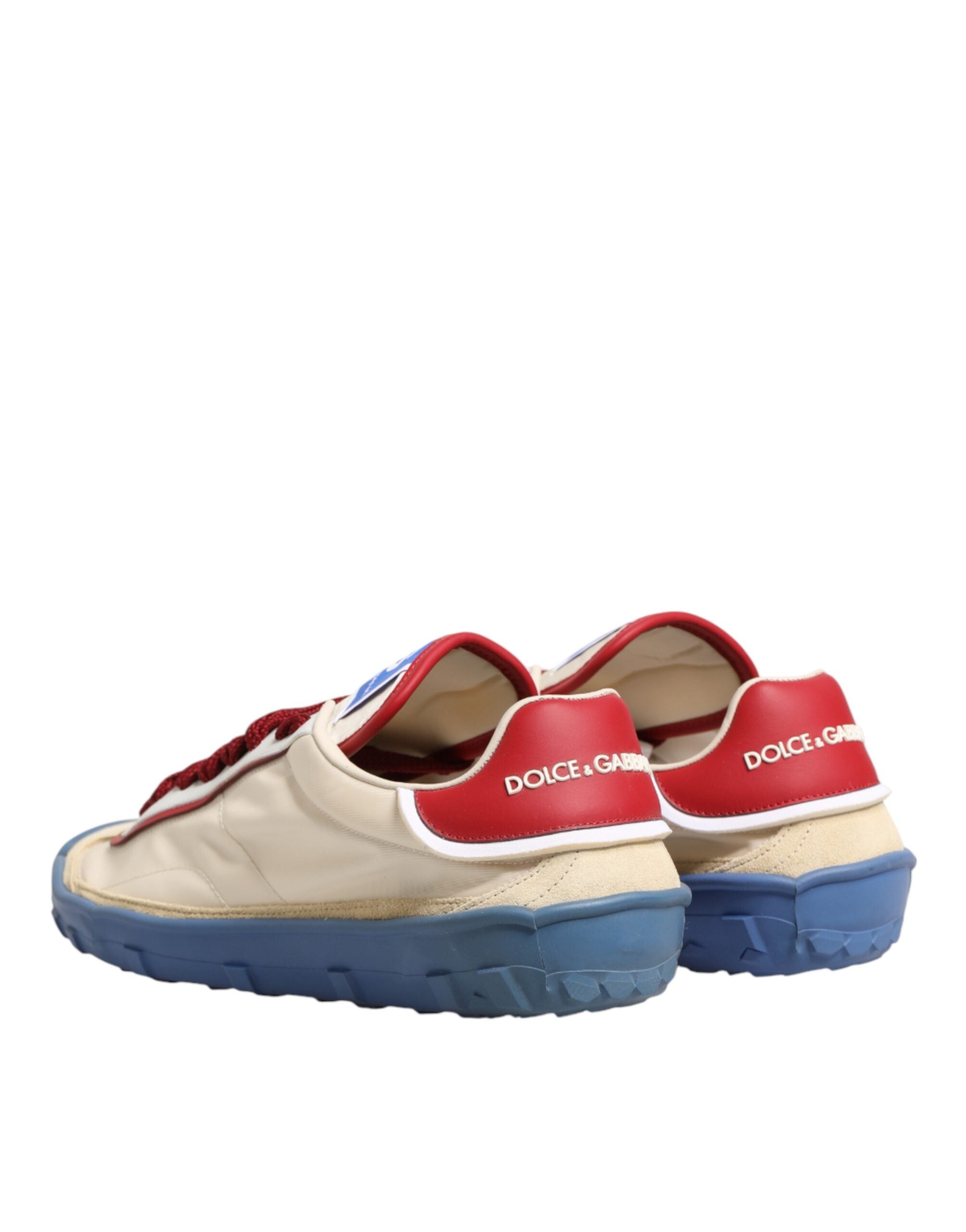 Dolce & Gabbana DG Multicolor Leather Low Top Sneakers Shoes