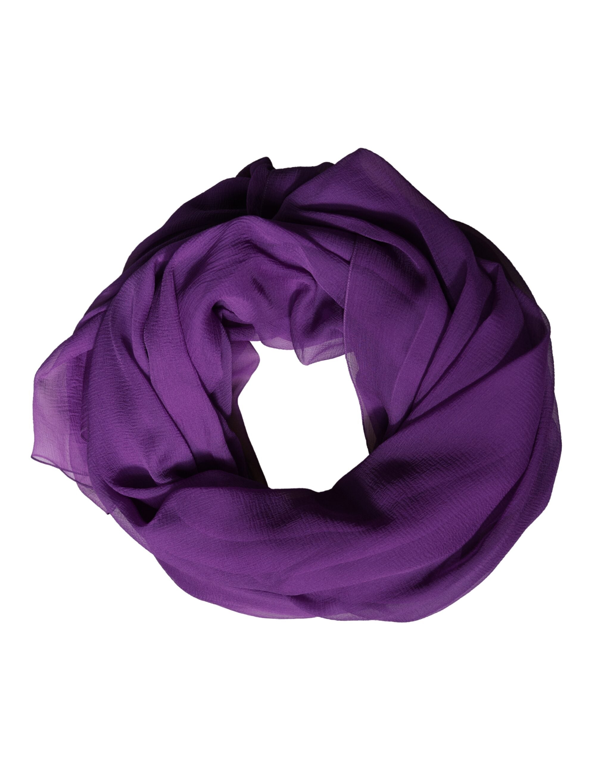 Chal de cuello de seda morado Dolce & Gabbana Estola de 200cm x 134cm
