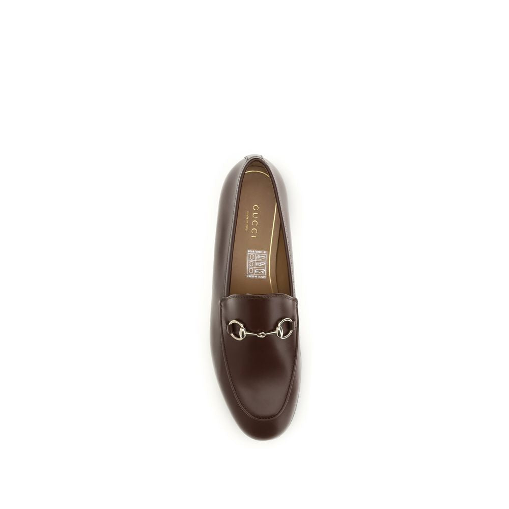 Gucci Brown Calf Leather Bos Taurus Slip-On Loafers