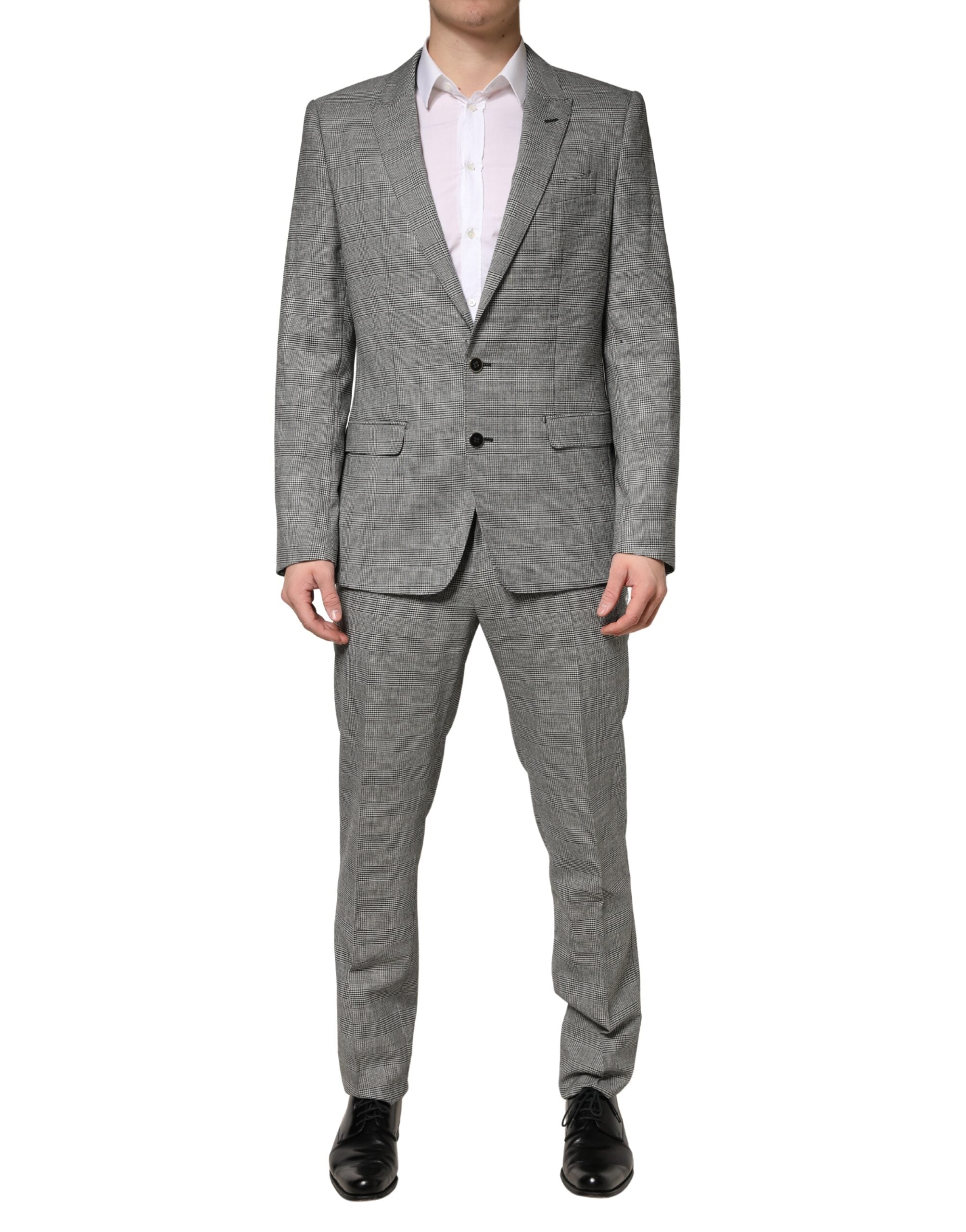 Dolce & Gabbana Gray MARTINI Single Breasted Formal 2PC Suit