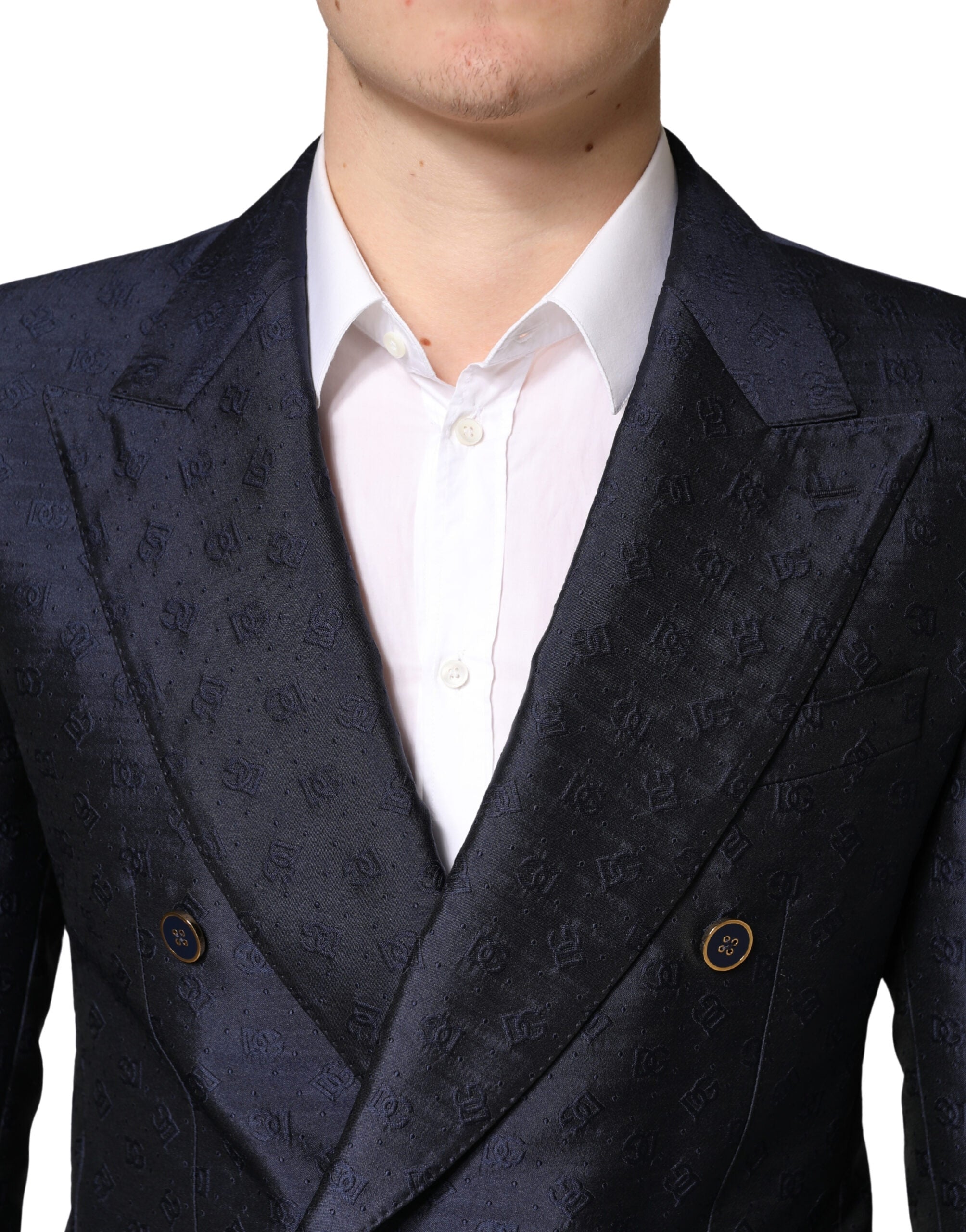 Dolce & Gabbana Dark Blue Double Breasted SICILIA 2 PC Suit