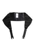 Dolce & Gabbana Black 100% Silk Wide Belt Waist Cummerbund
