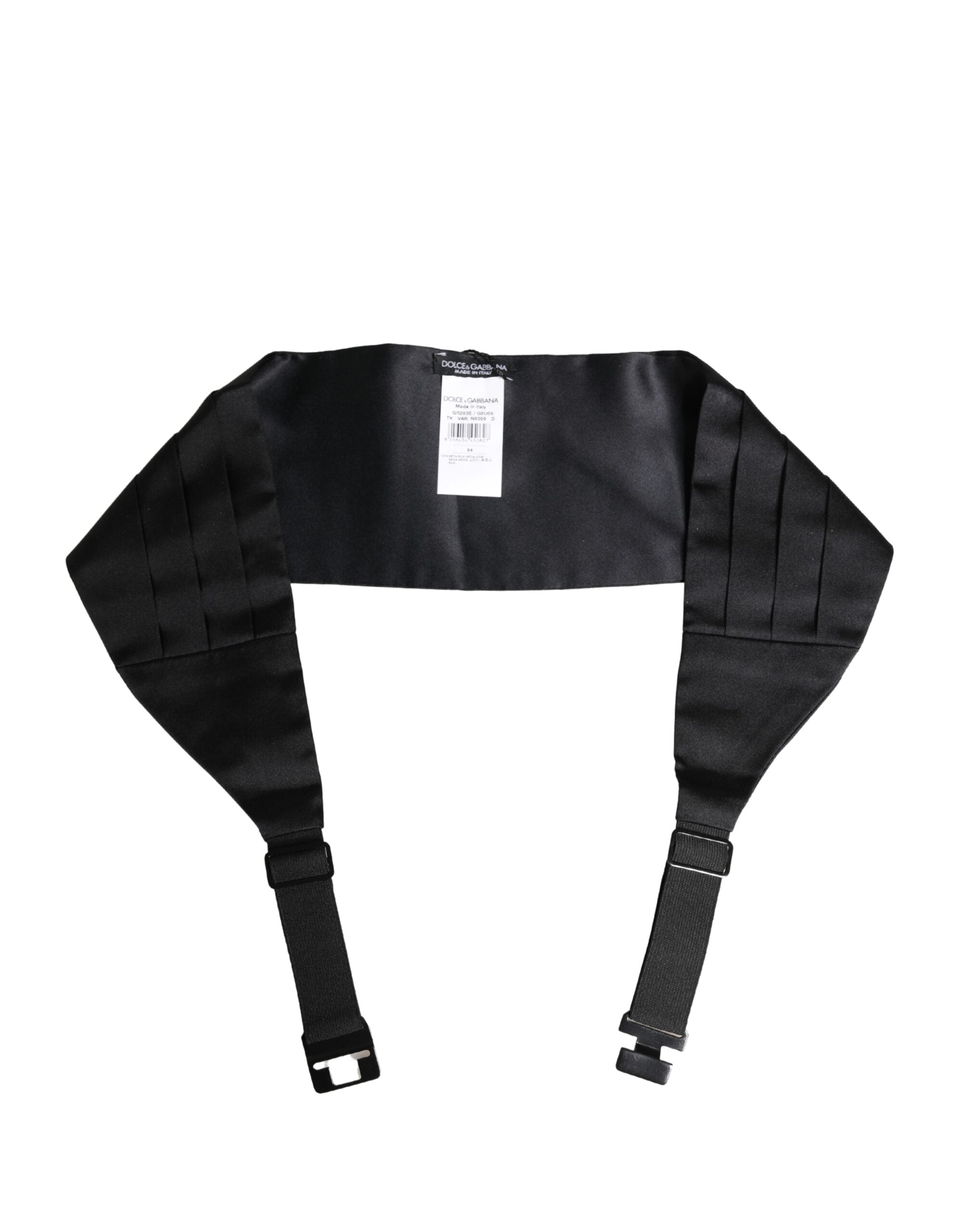 Dolce & Gabbana Fajín ancho 100 % seda negro