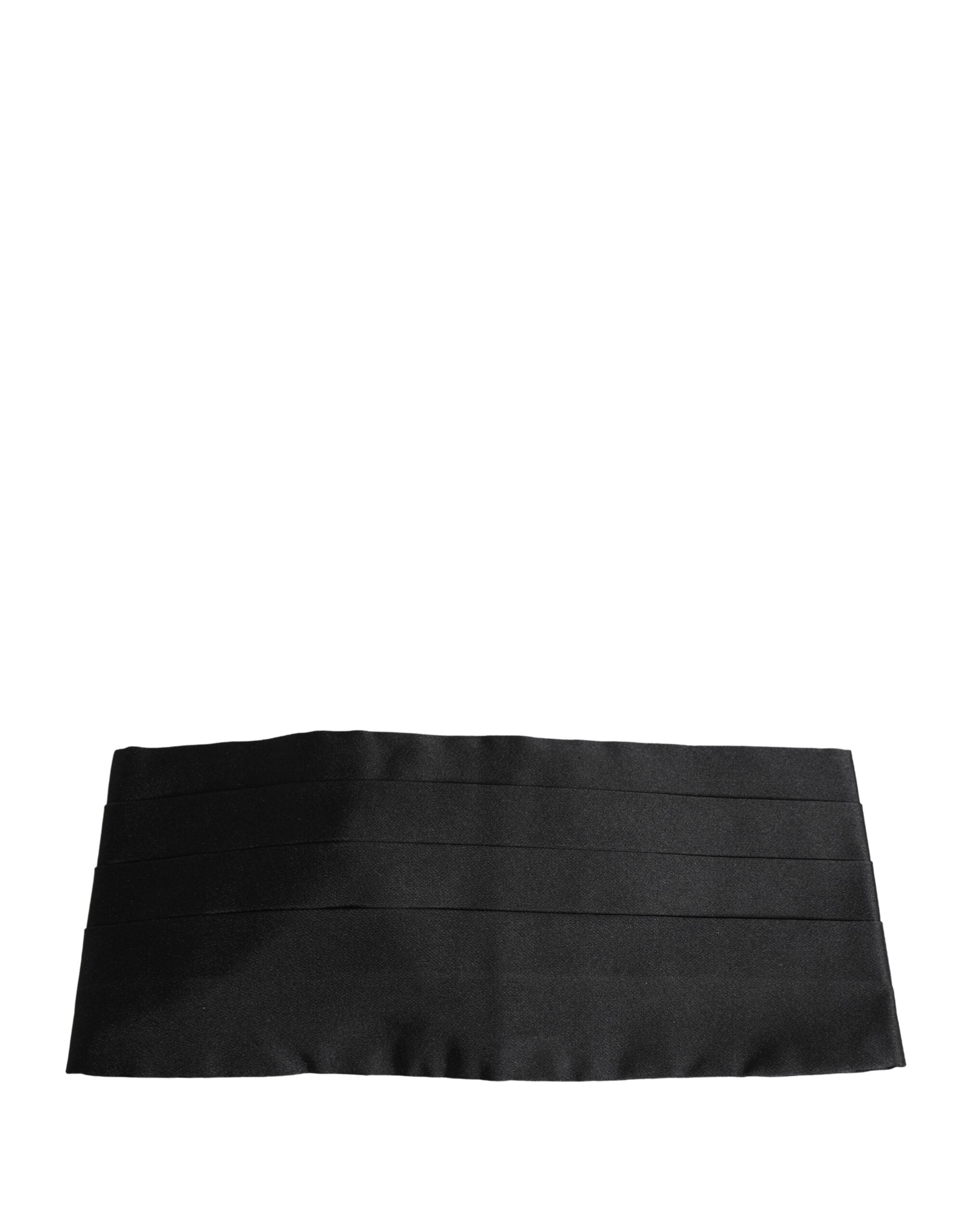 Dolce & Gabbana Fajín ancho 100 % seda negro
