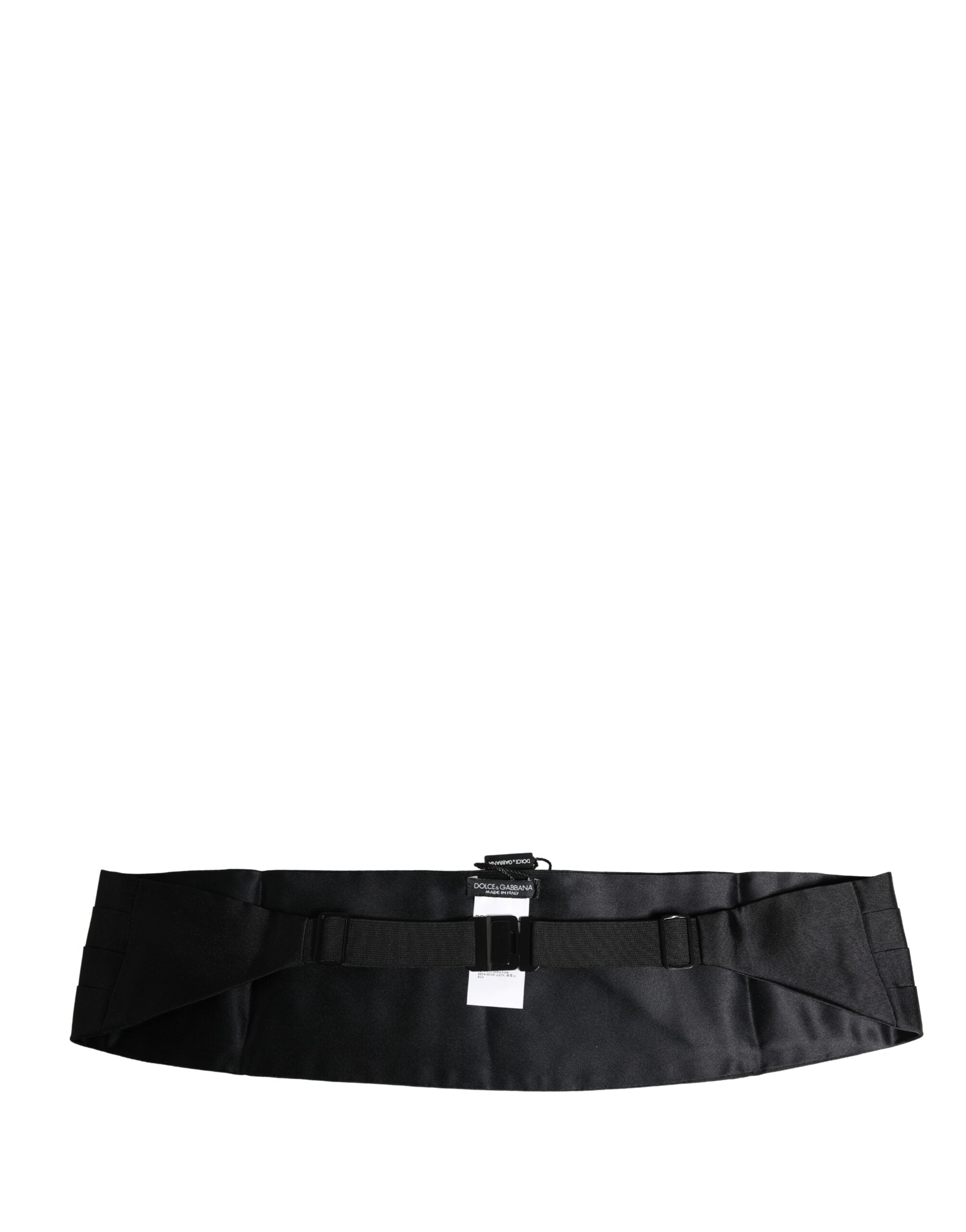 Dolce & Gabbana Fajín ancho 100 % seda negro